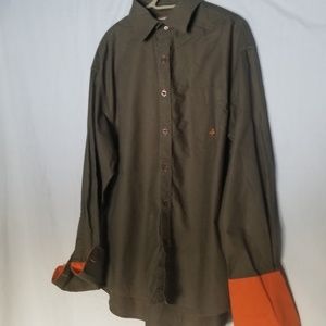 Men's xxl Rocawesr button up cufflink style dress